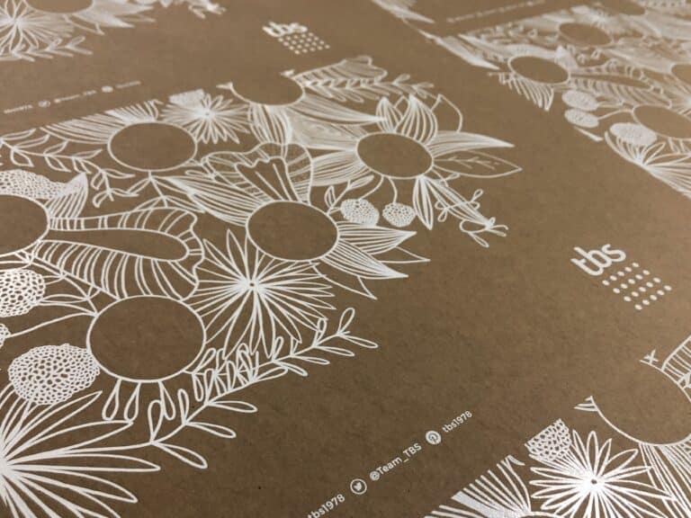 serigraphie sur papier Kraft