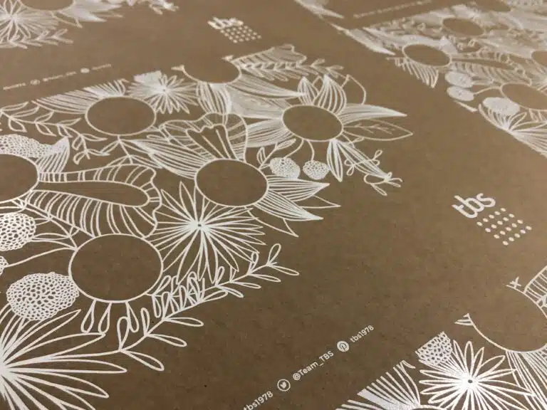 serigraphie sur papier Kraft